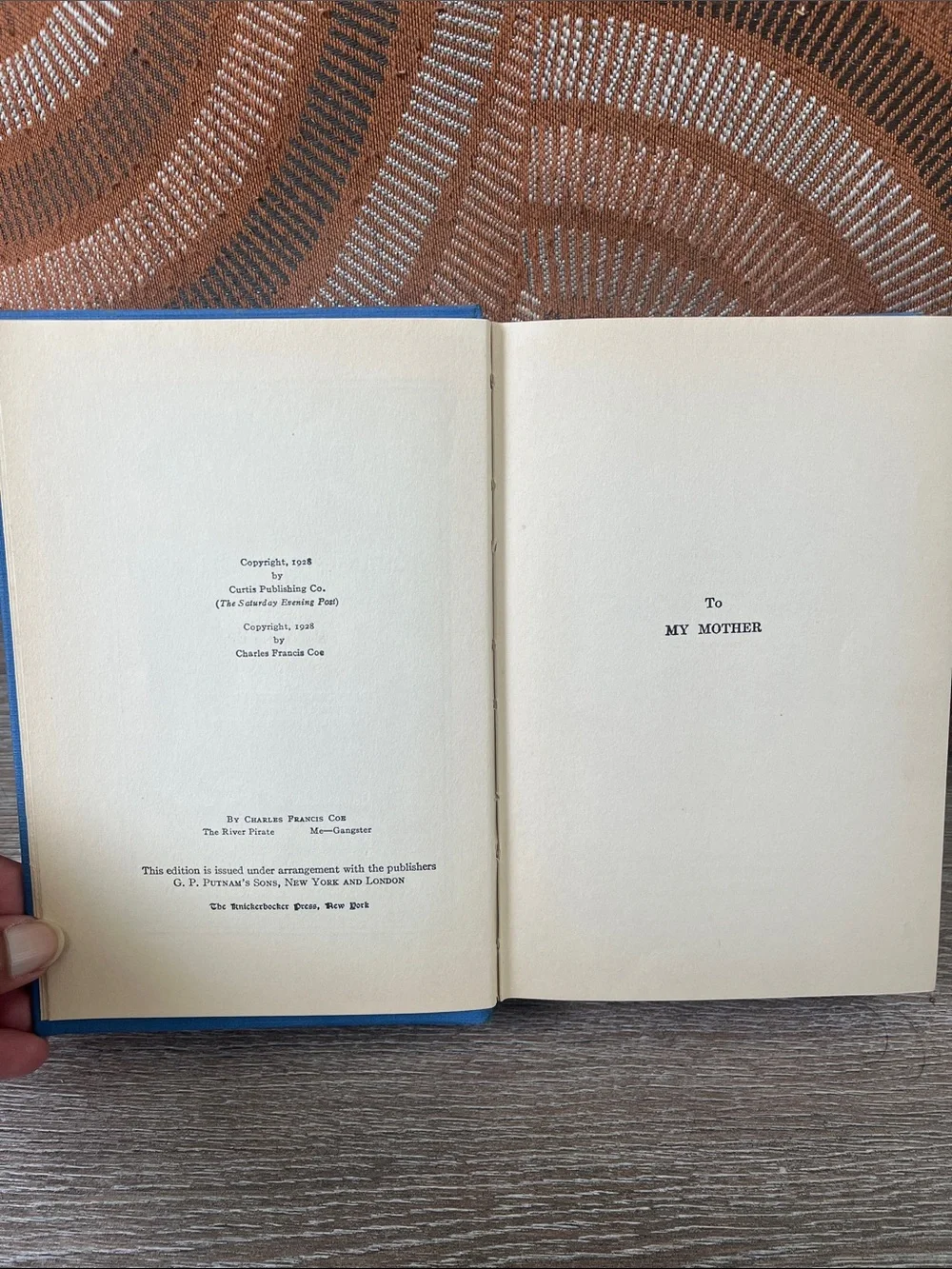 The River Pirate by Charles Francis Coe 1928[First Edition]